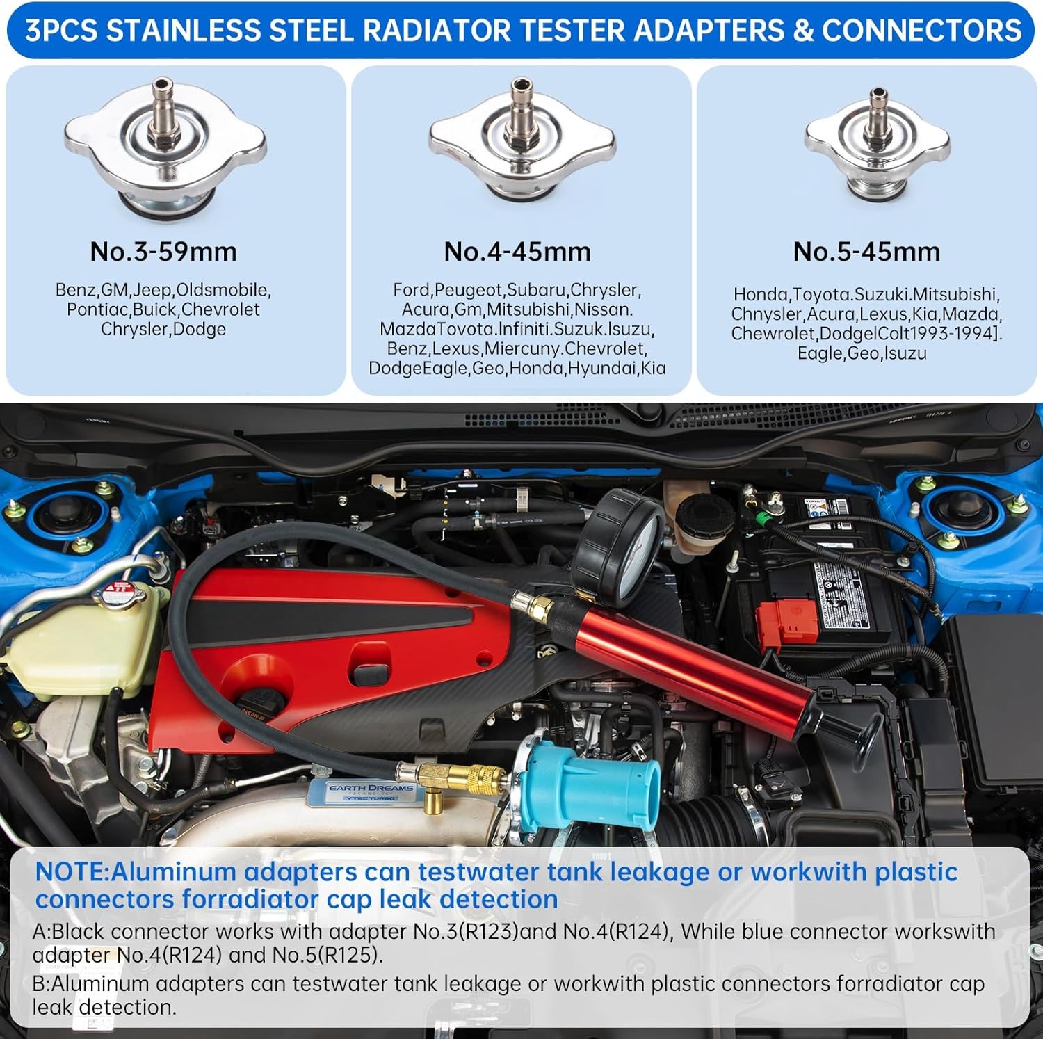 Koelsysteem Druktest Set 19-Delig (34% Korting)