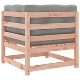 vidaXL Hoekbank Douglas Hout & Kussens - 34% Korting