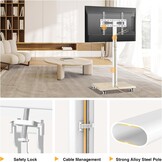 TVON TV-meubel Wit: Verrijdbaar & In hoogte verstelbaar (-34%)