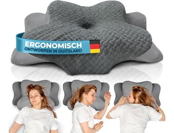 GLÜCKSTOFF Memory Foam Kussen - Ergonomisch & Ademend - 34% Korting