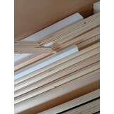 vidaXL Bedframe Grenenhout Wit 135x190 cm - 75% Korting!