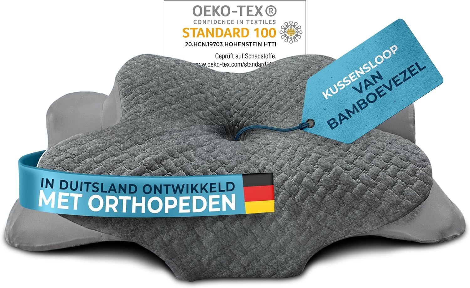 GLÜCKSTOFF Memory Foam Kussen - Ergonomisch & Ademend - 34% Korting