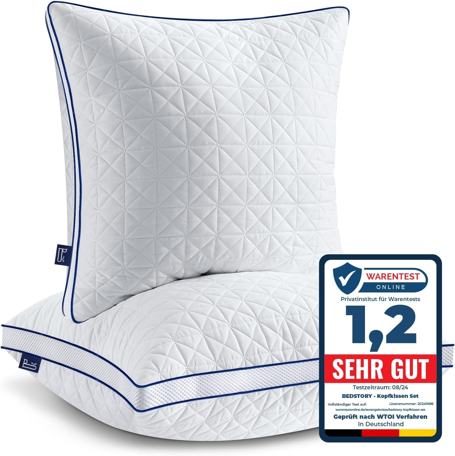 BedStory Hoofdkussens (Set van 2) - 80x80cm - 31% Korting