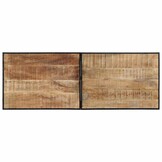 VidaXL Bartafel Massief Mangohout (150x55x107 cm) - 58% Korting!
