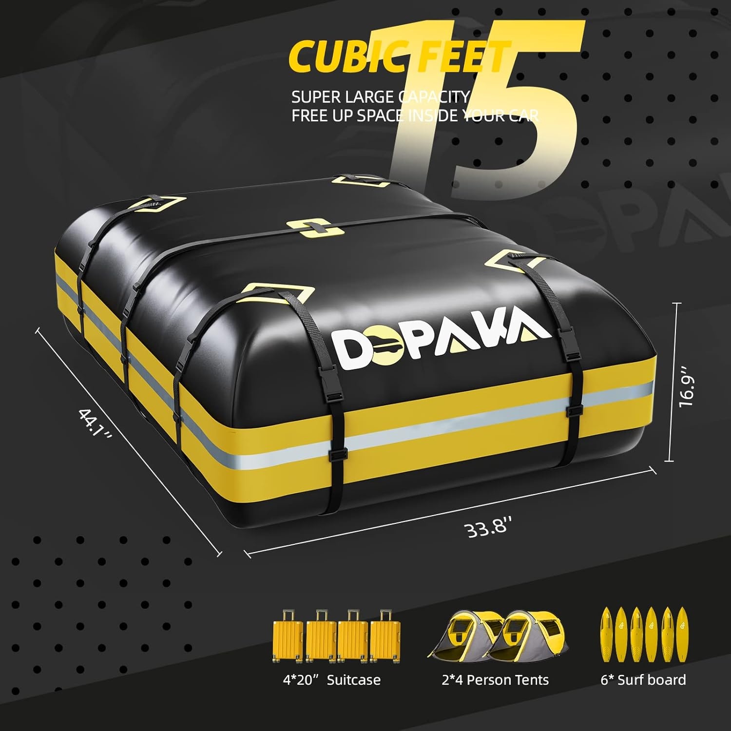 15m³ Waterdichte Dakkoffer - Nu 29% Korting!