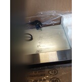 CIARRA AWS6906D A++ platte afzuigkap, afzuigkap, 60 cm convectie, 370 m³/uur, met CBCF002X2 actieve koolfilter, geïntegreerde platte inbouw, afzuigkap, zilver