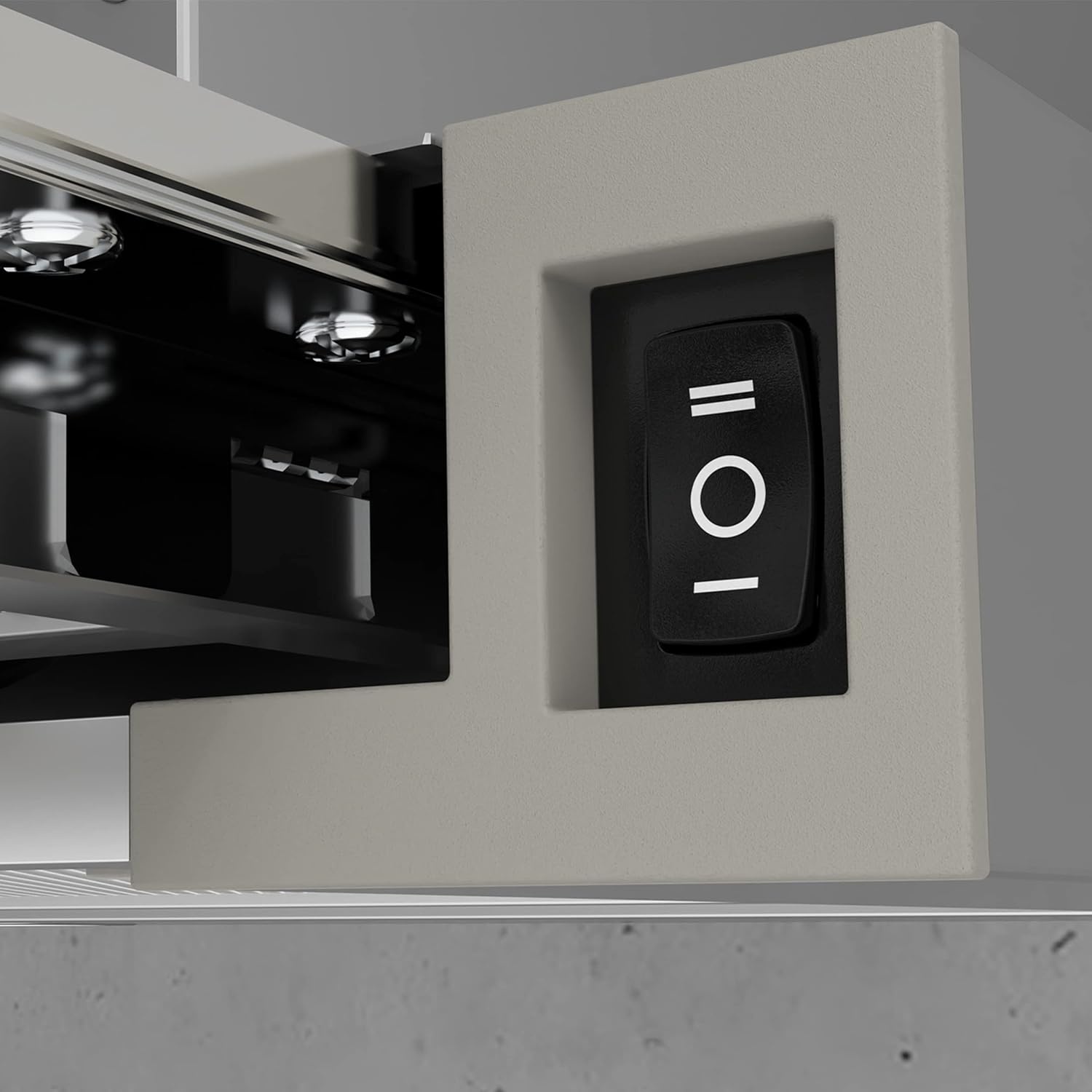 CIARRA AWS6906D A++ platte afzuigkap, afzuigkap, 60 cm convectie, 370 m³/uur, met CBCF002X2 actieve koolfilter, geïntegreerde platte inbouw, afzuigkap, zilver