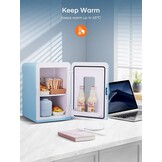 FOHERE 15L Mini Koelkast (Blauw) - Koelen & Verwarmen - 29% Korting