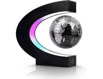 Zwevende Wereldbol met LED - 28% Korting!