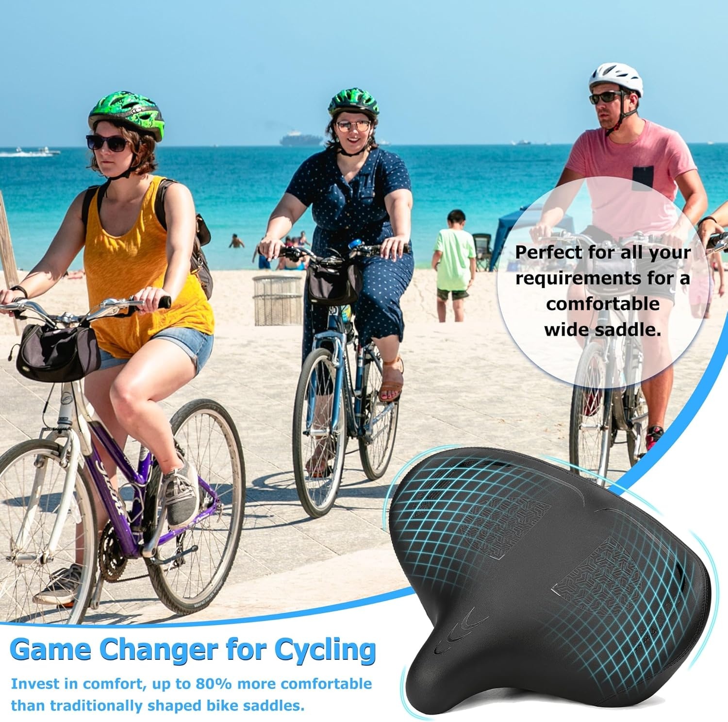 CDYWD Extra Breed Fietszadel - 29% Korting!