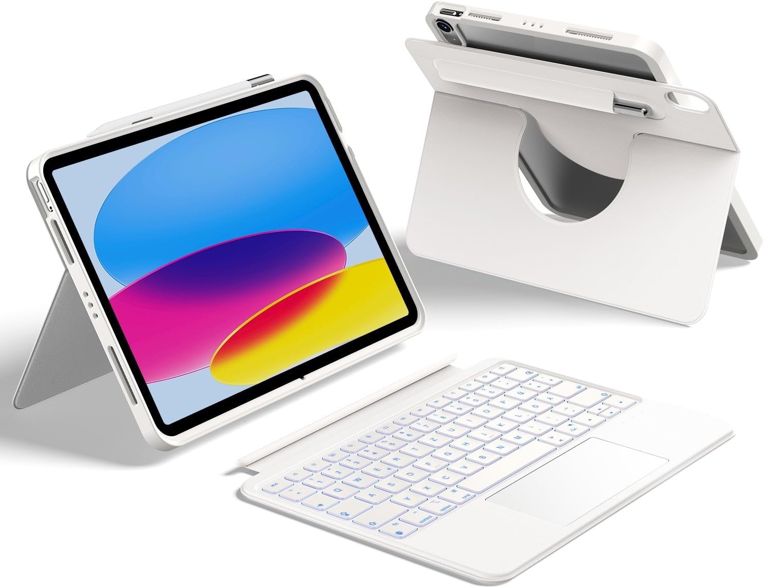 HOU iPad 10e Gen Hoes met Afneembaar Toetsenbord & Penhouder - 29% Korting!