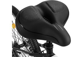 Brede Fietszadel Zwart: Comfortabel & Waterdicht (33% Korting!)