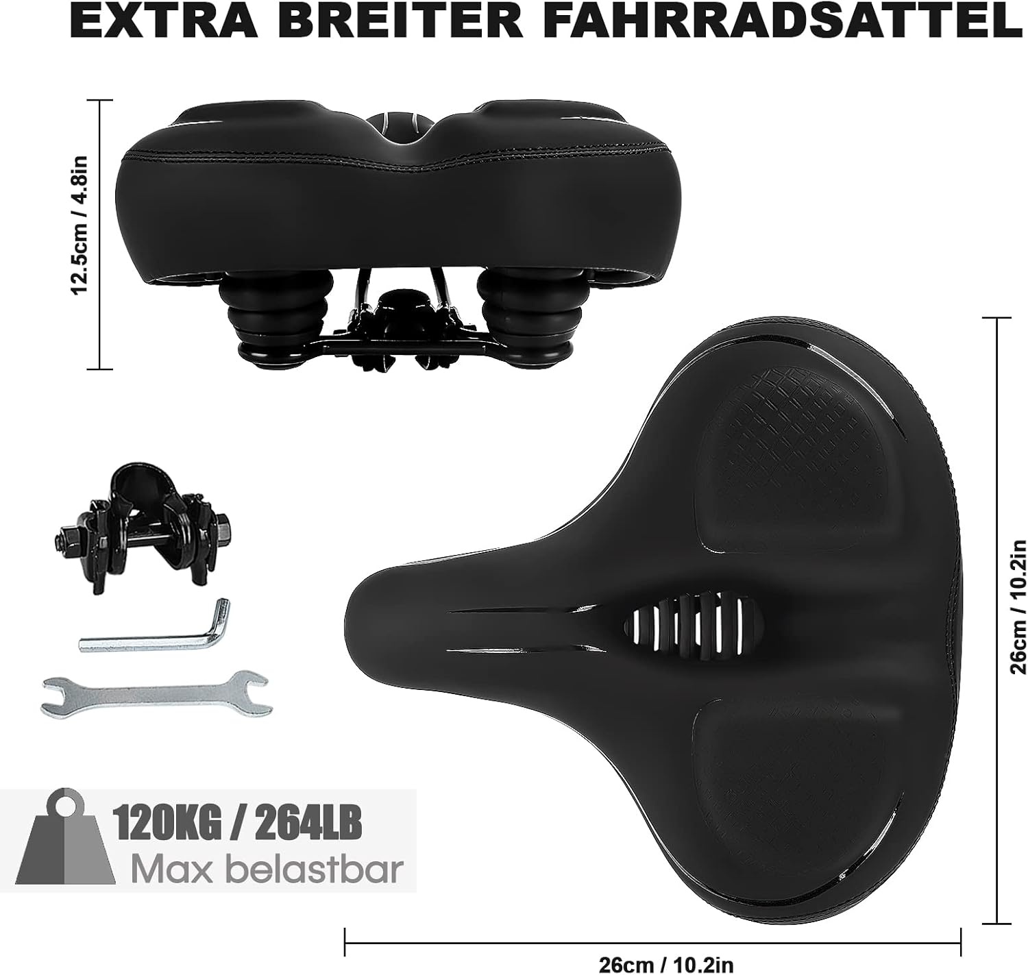 Brede Fietszadel Zwart: Comfortabel & Waterdicht (33% Korting!)