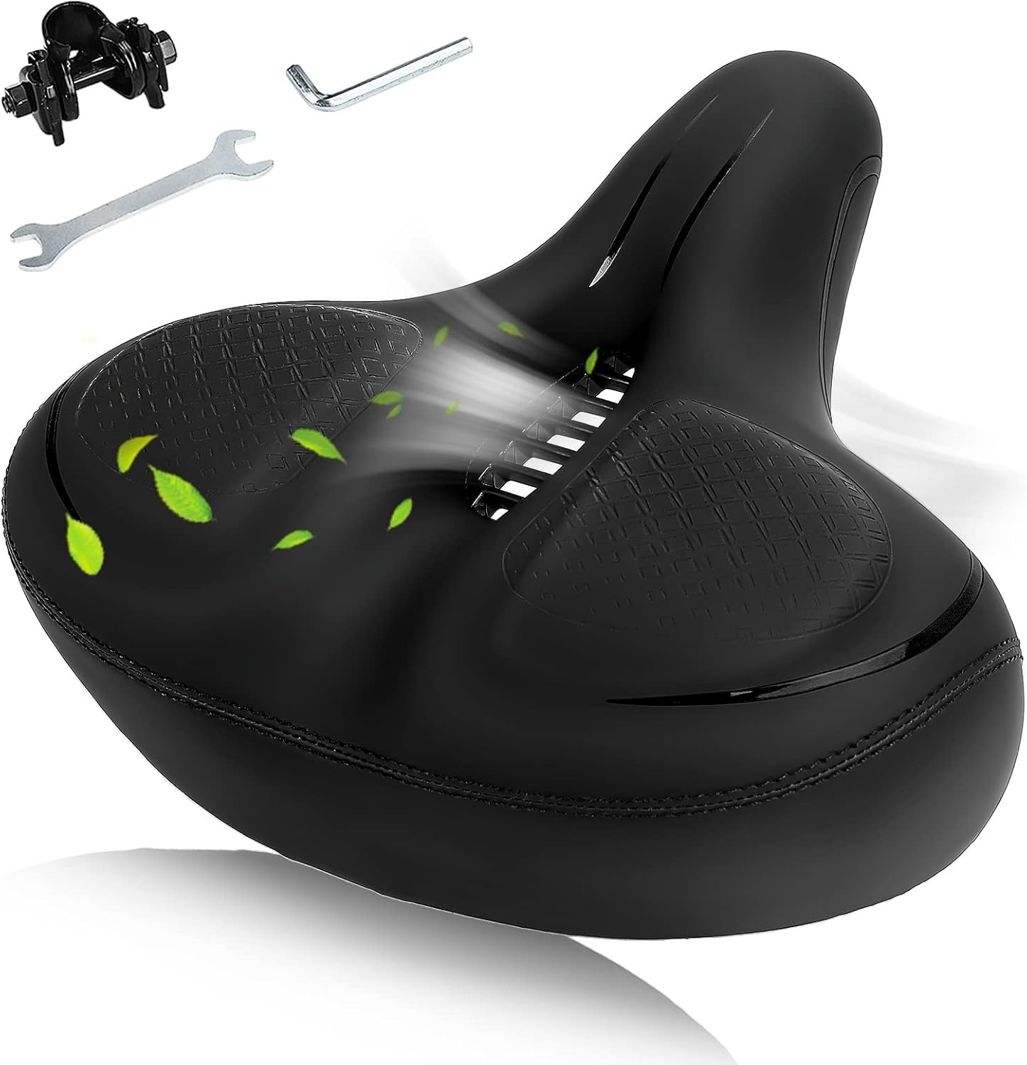 Brede Fietszadel Zwart: Comfortabel & Waterdicht (33% Korting!)