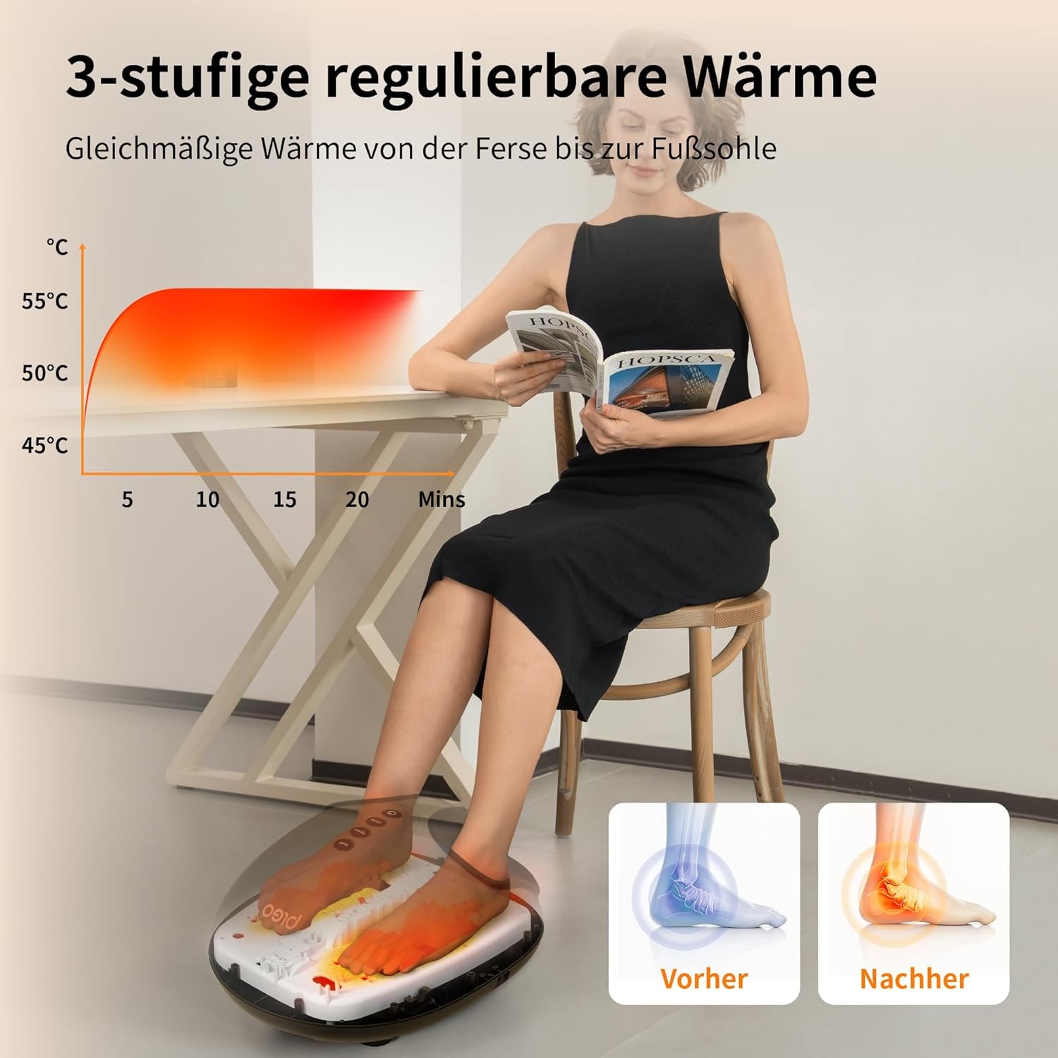 Breo Elektrisch Voetmassageapparaat met Warmte | -34%