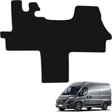 Auto vloermattens set vervanging voor FIAT Ducato/Peugeot Boxer/Citroen Jumper 2006-2024, Premium vloermat vooraan Classic Zwart Auto tapijten Passvorm