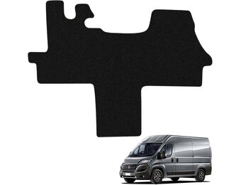 Auto vloermattens set vervanging voor FIAT Ducato/Peugeot Boxer/Citroen Jumper 2006-2024, Premium vloermat vooraan Classic Zwart Auto tapijten Passvorm