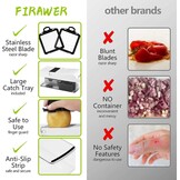 22-in-1 groentehakper, keukenmandoline met 1,2 l container en afvoermand, groentehakper, uienhakper en dobbelsteen, citroenpers, eierscheiding-ultieme keukengadget (wit)