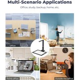 CZUR Lens 1200 Pro Draagbare documentenscanner A4, 12 MP scancamera, OCR-herkenningsvermogen, compatibel met MacOS Windows, voor online onderwijs en videoconferenties