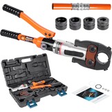 AMZCNC Professionele perstang (hydraulisch) persgereedschap met persbekken, TH-contour 16-20-26-32 set persgereedschap, voor composietbuis met fittingen van TH-contour, bekkeninzetstukken