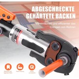 AMZCNC Professionele perstang (hydraulisch) persgereedschap met persbekken, TH-contour 16-20-26-32 set persgereedschap, voor composietbuis met fittingen van TH-contour, bekkeninzetstukken