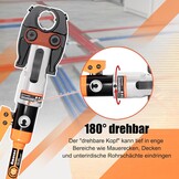 AMZCNC Professionele perstang (hydraulisch) persgereedschap met persbekken, TH-contour 16-20-26-32 set persgereedschap, voor composietbuis met fittingen van TH-contour, bekkeninzetstukken