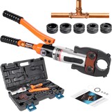 AMZCNC Professionele perstang (hydraulisch) persgereedschap met persbekken, TH-contour 16-20-26-32 set persgereedschap, voor composietbuis met fittingen van TH-contour, bekkeninzetstukken