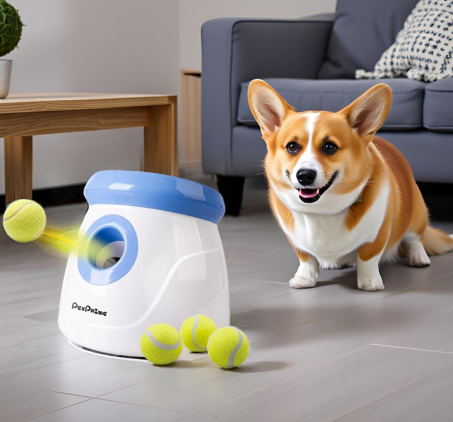 Pet Prime Automatische Balwerper Mini Wit - Interactief Hondenspeelgoed
