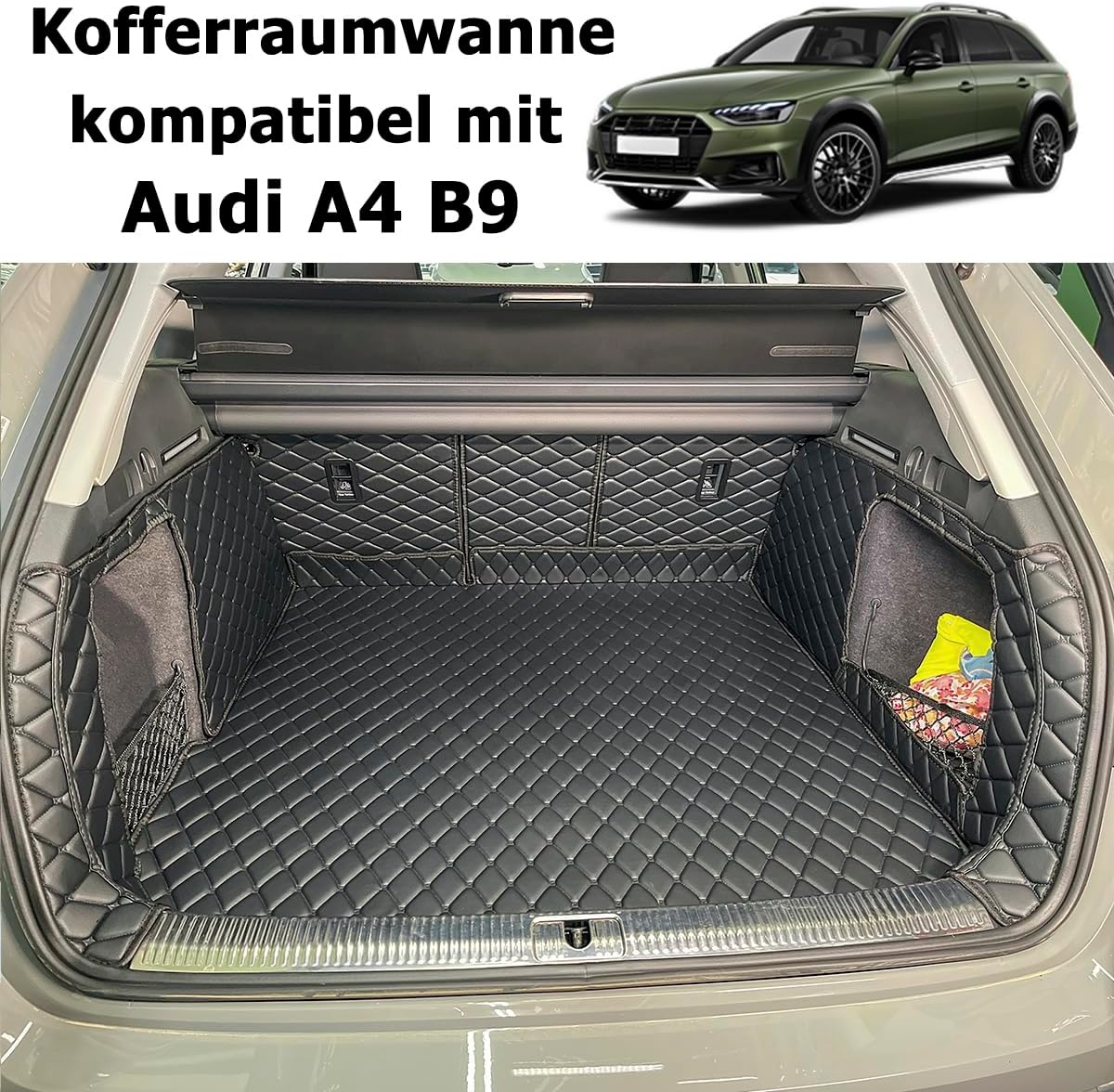 Kofferbakmat compatibel met Audi A4 V (B9) Combi (Avant) 2015-2024