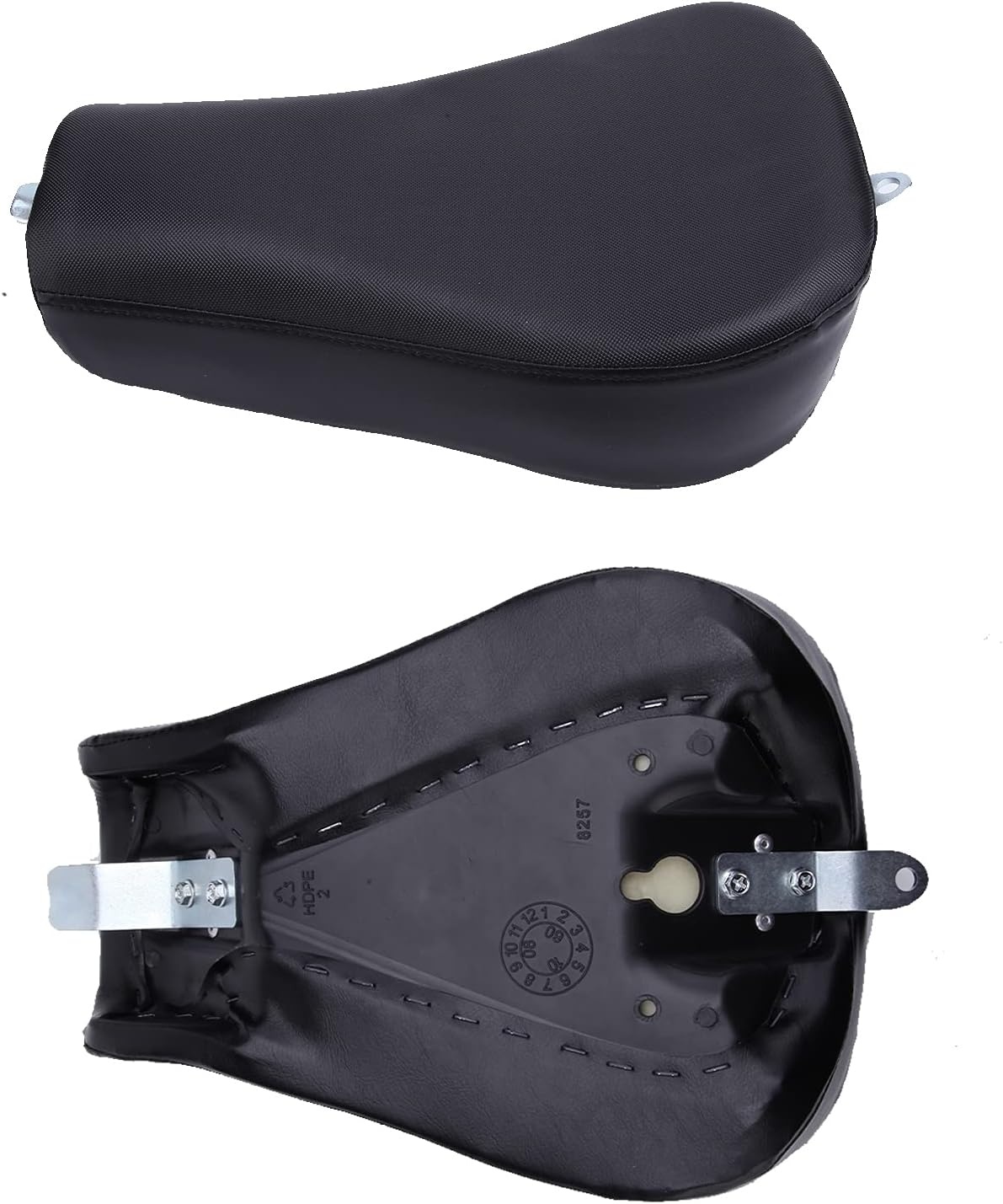 Motorradstoelen, motorrijder voorste solostoel & achterpassagierskussen Passend voor Sportster XL 48 72 1200X 1200V Iron 883 XL883 Achtundvierzig Zweiundsiebzig 1200, Zwart.