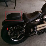 Motorradstoelen, motorrijder voorste solostoel & achterpassagierskussen Passend voor Sportster XL 48 72 1200X 1200V Iron 883 XL883 Achtundvierzig Zweiundsiebzig 1200, Zwart.