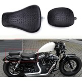 Motorradstoelen, motorrijder voorste solostoel & achterpassagierskussen Passend voor Sportster XL 48 72 1200X 1200V Iron 883 XL883 Achtundvierzig Zweiundsiebzig 1200, Zwart.