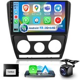 Podofo Autoradio Skoda Octavia (2004-2014) - Android 13 - 30% Korting