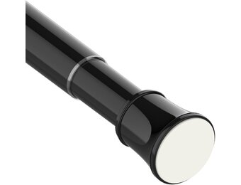 2x Uitschuifbare Gordijnroede Zwart (110-200cm) - 33% Korting