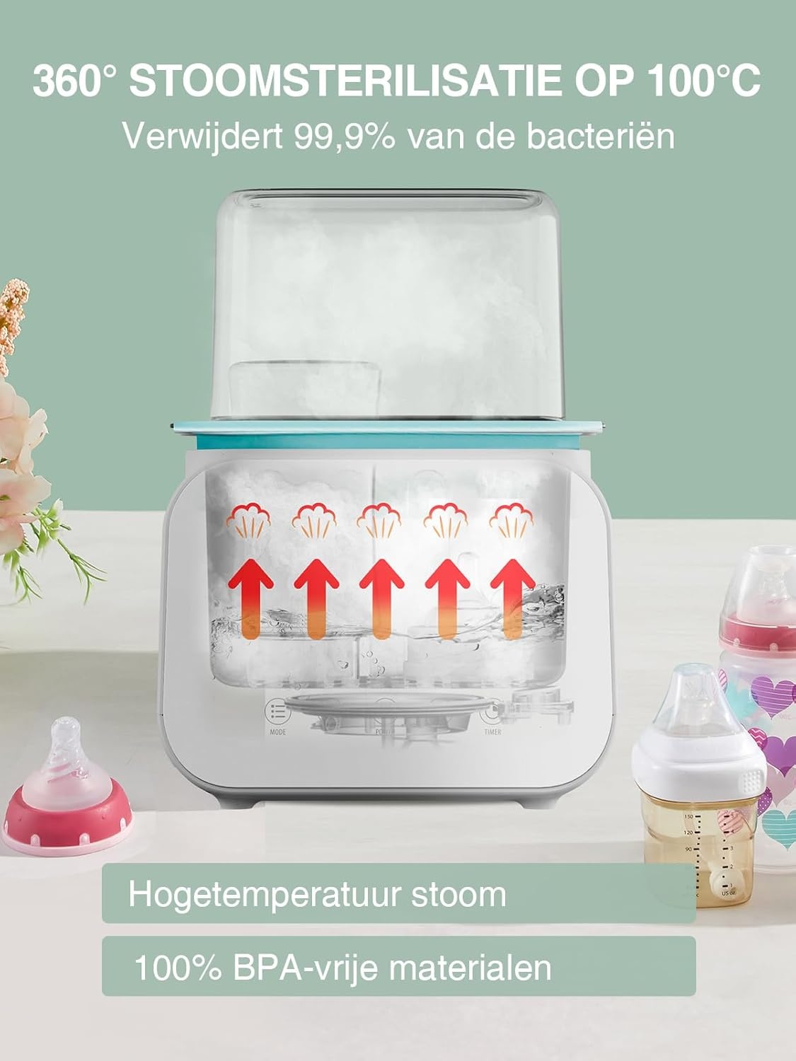 8-in-1 Baby Flessenwarmer: 34% Korting