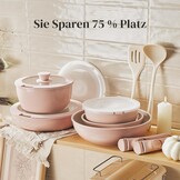 Redchef Keramische Pannenset Roze 16-delig - 34% Korting!