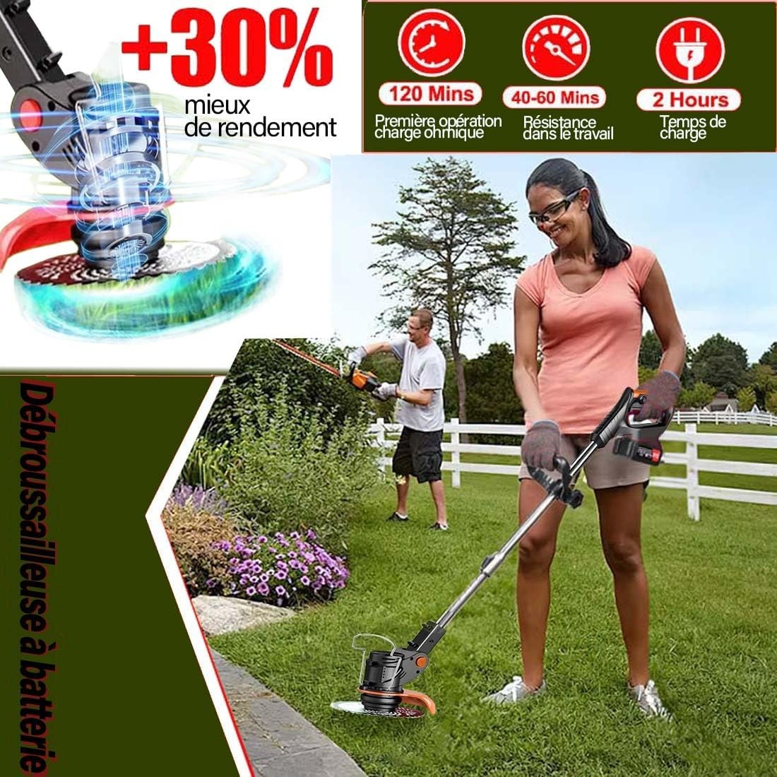 Bosmaaier & Grastrimmer met Accu - 32% Korting!