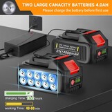 Accu Grastrimmer met 4 Bladen & 2x 4.0Ah | 34% Korting