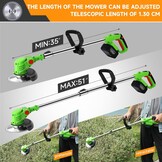 Accu Grastrimmer met 4 Bladen & 2x 4.0Ah | 34% Korting