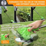 Accu Grastrimmer met 4 Bladen & 2x 4.0Ah | 34% Korting