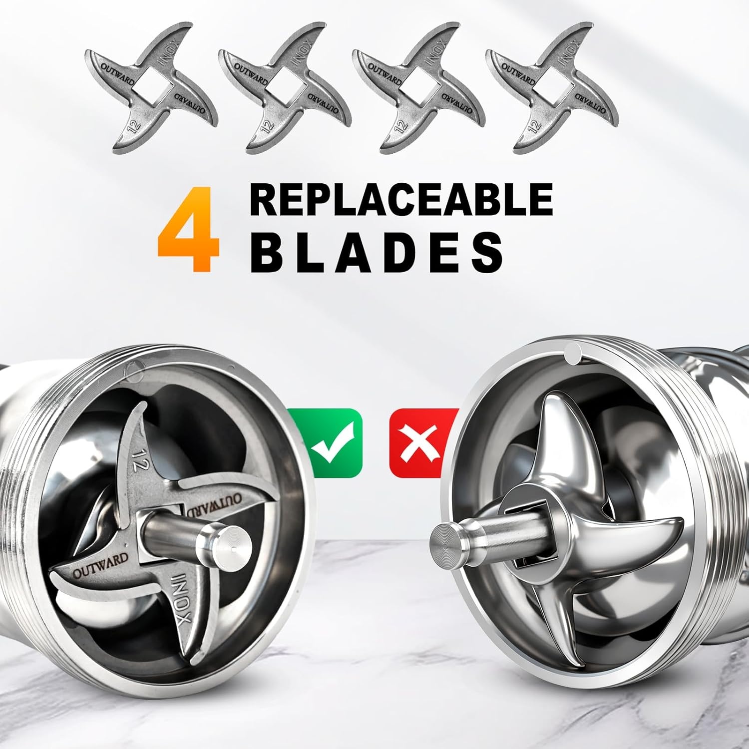 Anatole Elektrische Vleesmolen 1300W - 35% Korting