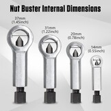 4x Moerensplijter Set - 9-27mm - 29% Korting