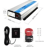 Giandel 3000W Omvormer 12V naar 230V - 35% Korting