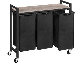 HOOBRO Wasmand met Plank & 3 Zakken - 34% Korting