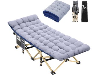 Sportneer Veldbed XXL (Grijs) - 34% Korting!