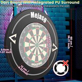 Professioneel Dartbord Sisal 29% Korting - Incl. Surround & 6 Darts