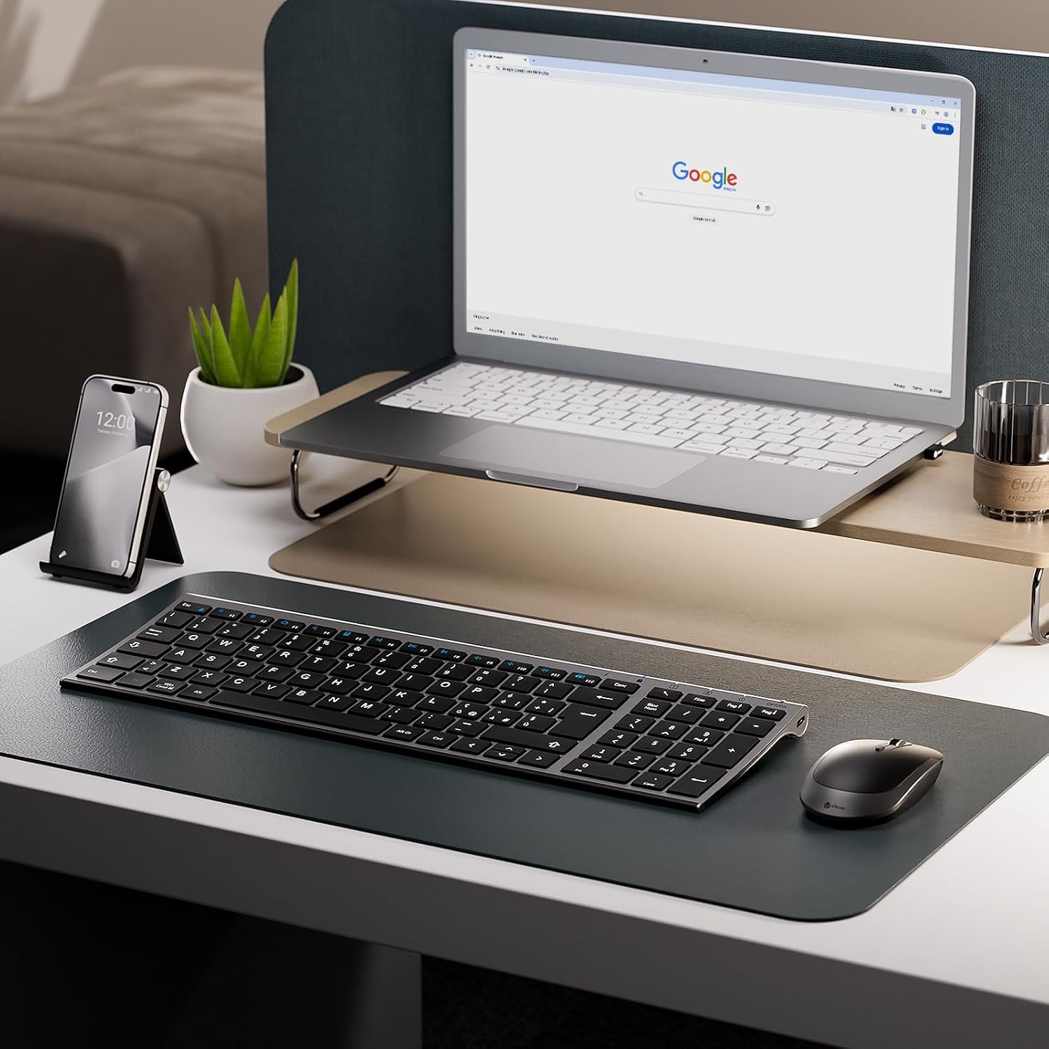 iClever Draadloos Toetsenbord & Muis: Oplaadbaar, Ergonomisch (29% Korting!)