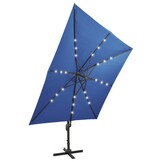 Zweefparasol azuurblauw 300 cm | 35% Korting