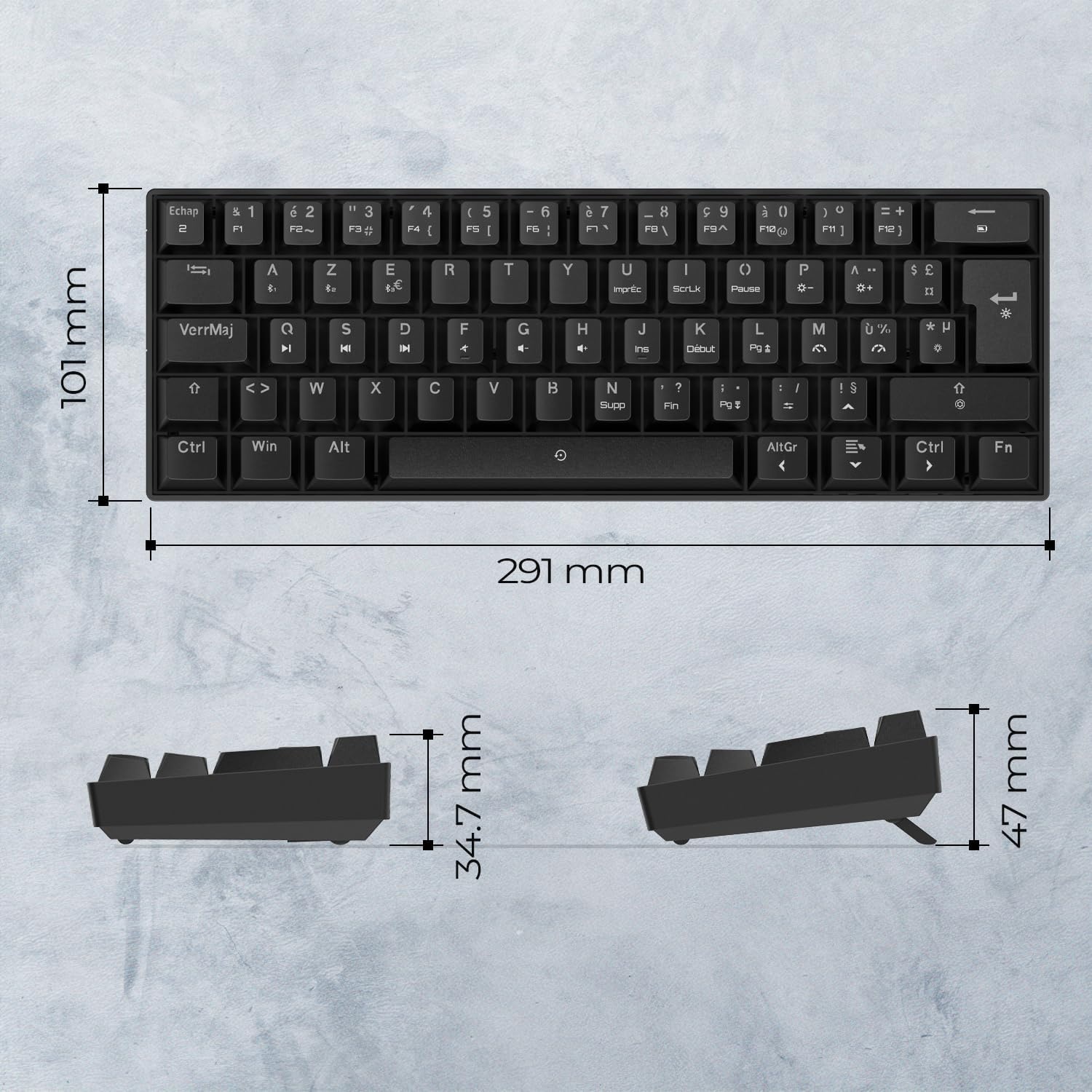 Empire K246 TKL Gaming Toetsenbord - 29% Korting
