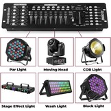 U`king DMX512 Lichtcontroller Console 192 Kanalen - DJ Disco Stage Verlichting